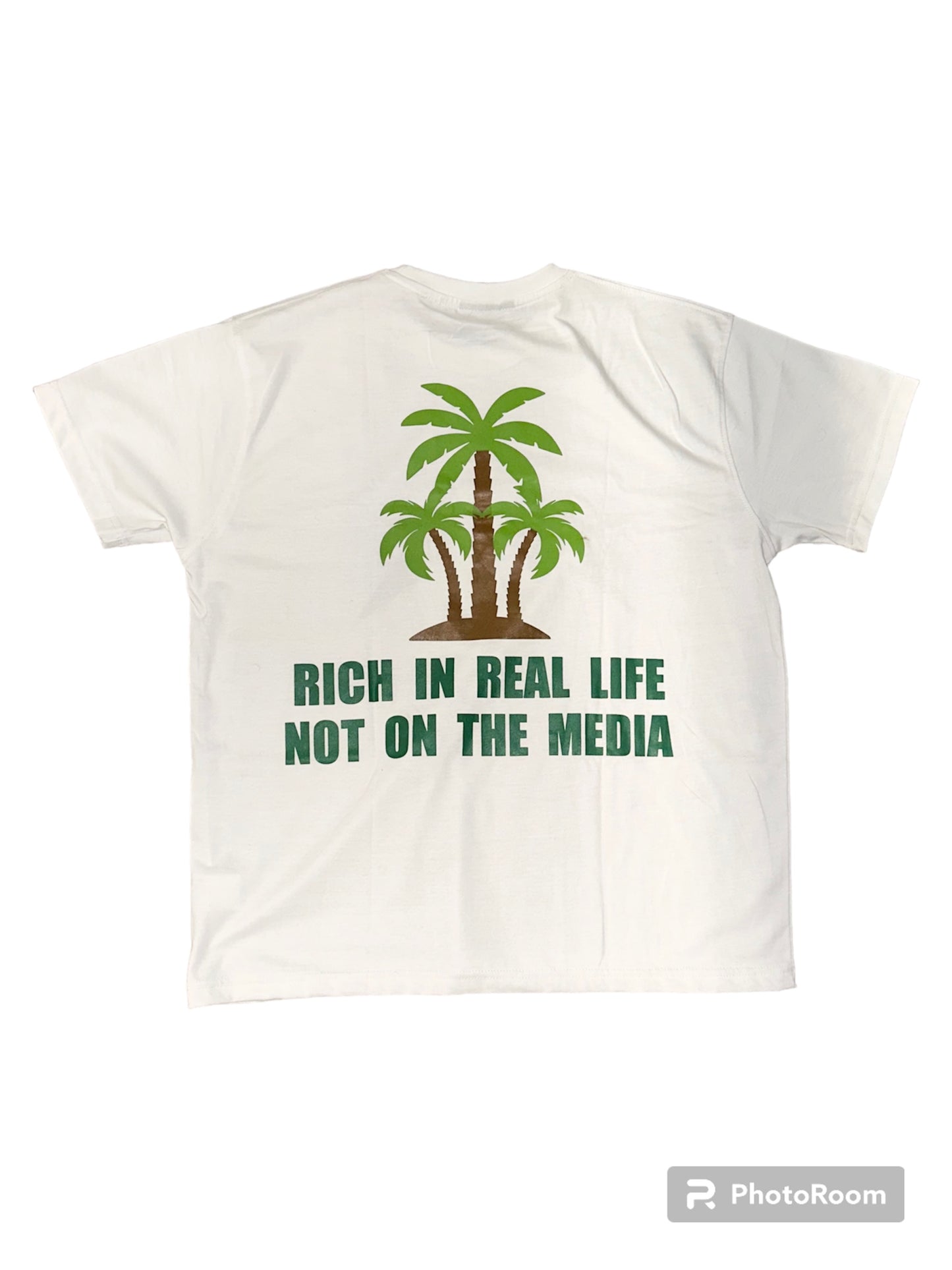 Rich In Real Life Tee White/Green